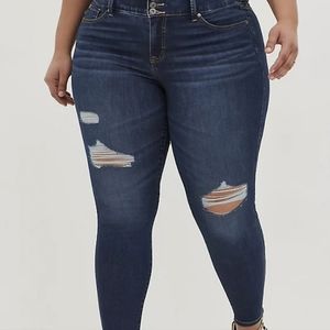 Torrid plus size jegging skinny super soft high rise jeans nwt size 22 short